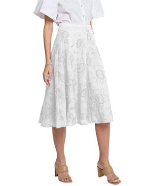 Hinson Wu Gloria Midi Skirt - White