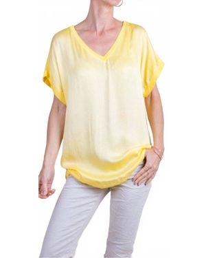 Gigi Moda Mirabella V-Neck Top - Yellow