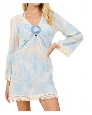 Surf Gypsy O Ring Mini Dress - Blue
