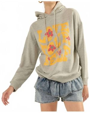 Promesa Love Yourself Graphic Hoodie - Gray