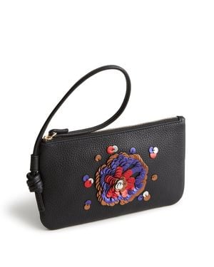 Vera Bradley Outlet Leather Knotted Wristlet - Black