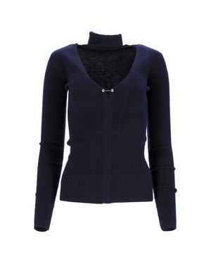Dion Lee Cutout Turtleneck Sweater - Blue