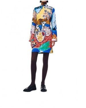 De Loreta Taca Mini Dress - Blue