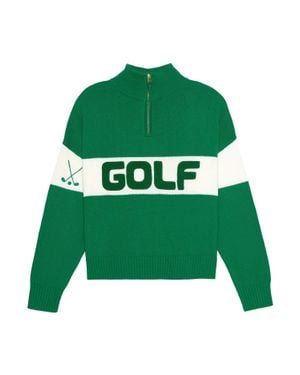 Ellsworth & Ivey Madison Quarter Zip Golf Sweatshirt - Green
