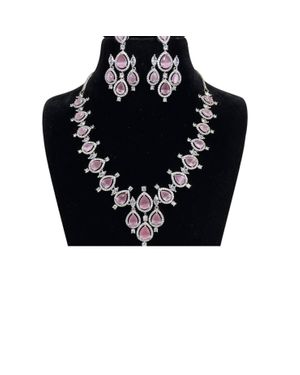 Zaalima Fashion Diamond Necklaces - Black