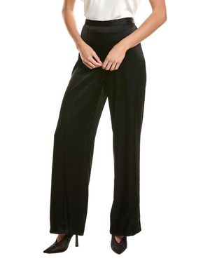 St. John Liquid Satin Straight Pant - Black