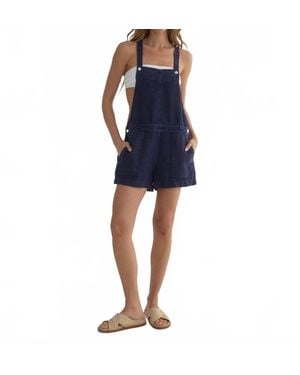 Bella Dahl Button Shortall Romper - Blue