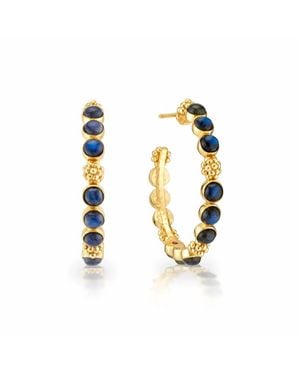 Capucine de Wulf Berry Gem Medium Hoop Earrings - Metallic