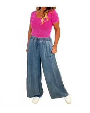 SAGE+FIG Be Someone Special High-Rise Wide Leg Jeans - Blue