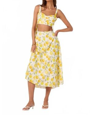 Astr Myria Crop Top - Yellow