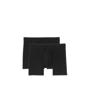 Tommy John Second Skin Underwear Boxer Briefs 2-Pack Ups712 - Black