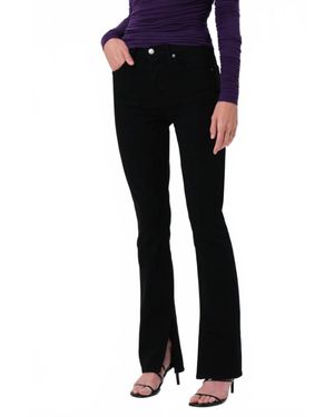 Agolde Ingram Split High-Rise Skinny Jeans - Black