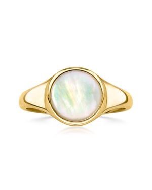 Ross-Simons Mother-Of-Pearl Ring - Metallic