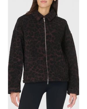 Sweaty Betty Plush Collared Fleece Jacket - Black