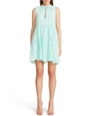 BB Dakota Papaya Flounce Dress - Blue