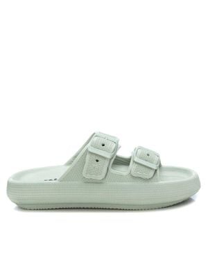 Xti Rubber Flat Sandals By - Green