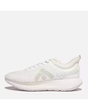 Fitflop Ffrunner Mesh Running/Sports Sneakers Poly/Pu/Tpu - White