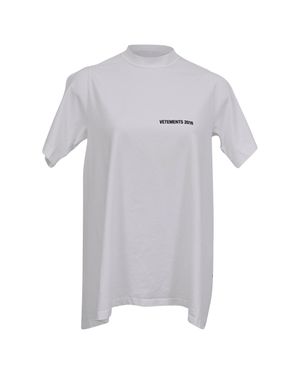 Vetements Open Back Printed T-Shirt - Gray