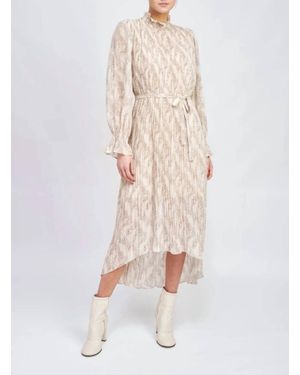 En Saison Ever Pleated Dress - Natural