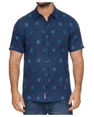 Flag & Anthem Dyer Chevron Print Shirt - Blue