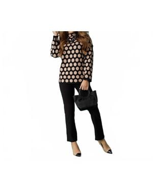 Coco + Carmen Georgie Bow Back Detail Pant - Black