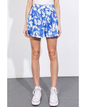 TRUEDAMES Perfectly Imperfect Woven Shorts - Blue