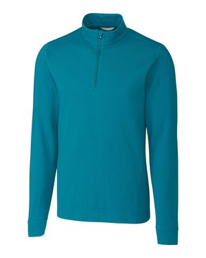 Cutter & Buck Big & Tall Advantage Zip Mock Jacket - Blue
