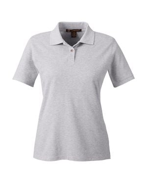 Harriton Cotton Polo - Gray
