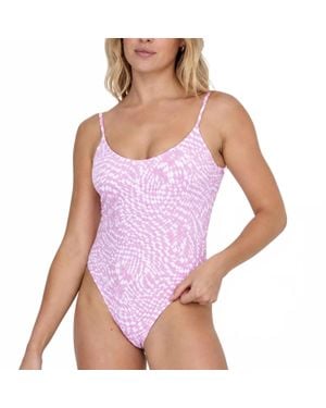 Mono B Geographic One Piece - Purple