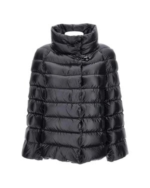 Fay Down Cape Raglan With Hook - Black