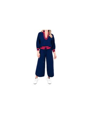 Emily Mccarthy Teddy Crop Trouser - Blue
