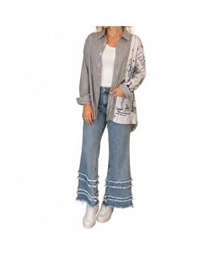 Dolcezza Woven Blouse - Blue