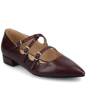 Journee Collection Journee Gretel Multistrap Ballet Pumps - Brown