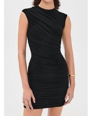 Agolde Ester Twist Dress - Black