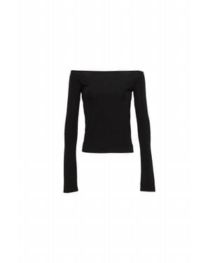 AYA MUSE Off-The-Shoulder Top - Black