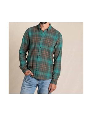 Toad & Co. Airsmyth Long Sleeve Button Up Shirt - Green