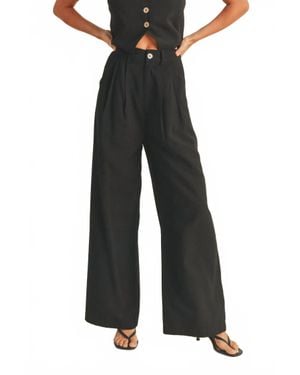 Miou Muse Boss Girl High Waisted Pants - Black