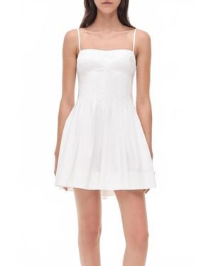 Jonathan Simkhai Kitt Cotton Mini Dress - White