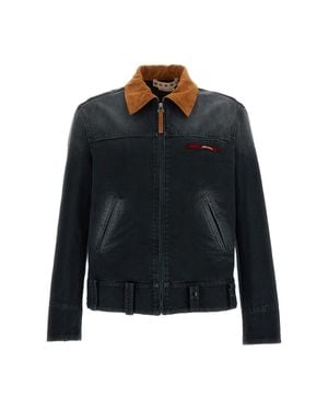Marni Cotton Canvas Work Jacket - Black