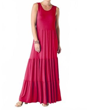 Coco + Carmen Janie Solid Tiered Maxi Dress