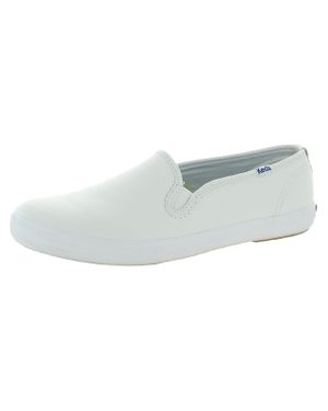 Keds Pursuit Slip on Leather Sneakers in White Lyst