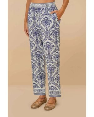 FARM Rio Tropical Cameo Pajama Pants - Blue