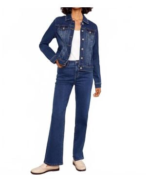 Charlie b Stretch Denim Jacket - Blue