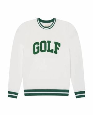 Ellsworth & Ivey Elle Collegiate Golf Sweatshirt - White