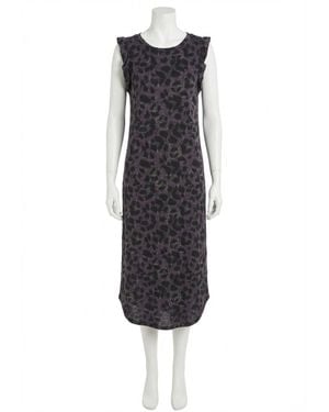 Z Supply Bailey Slub Wild Cat Dress - Blue