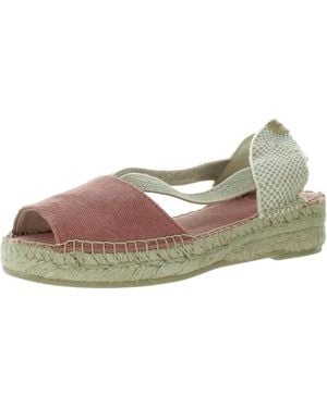 Toni Pons Elora V Cut-Out Canvas Espadrilles - Metallic