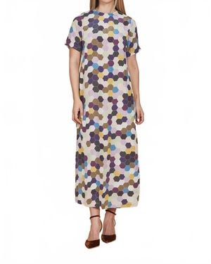 Olivia by Livro Vintage Mosaic Gwenyth Dress - White