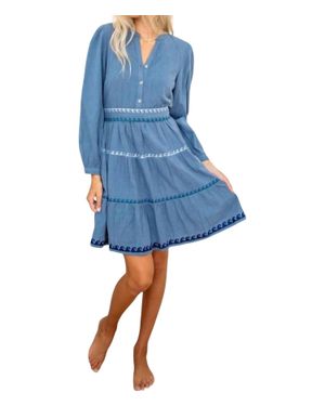 Erica Wilson Surfside Dress - Blue