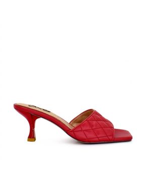 Exe' Jennifer 566 Low Heel Sandal - Red