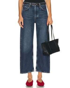 Agolde Arc Loose Wide Leg Crop Jeans - Blue